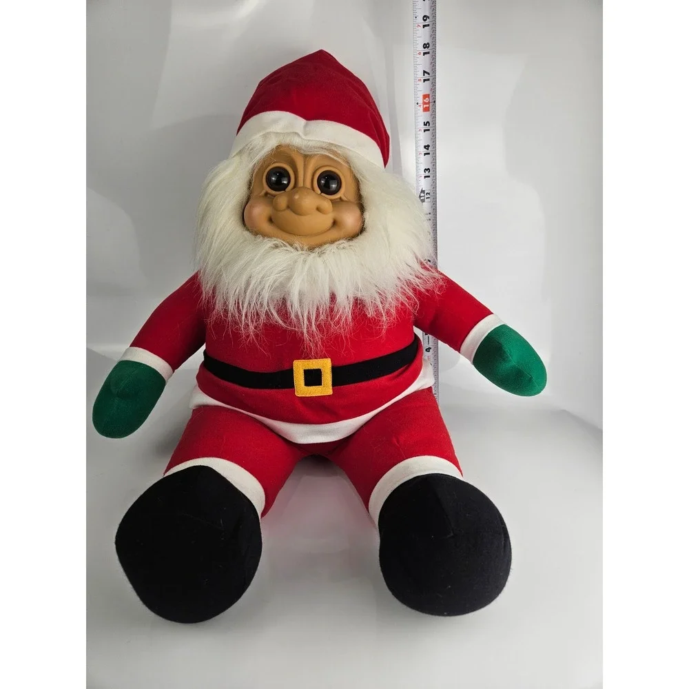 Vintage Russ Berrie Troll‎ Kidz Jumbo Mr. Santa Christmas Holiday Decor Rare!